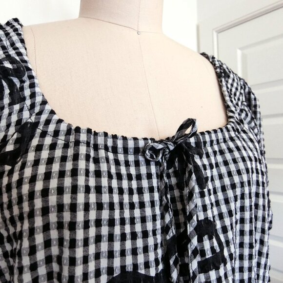Lazy Oaf All Bows Gingham Babydoll Dress | UK 12 / US 8 - Picture 3 of 8